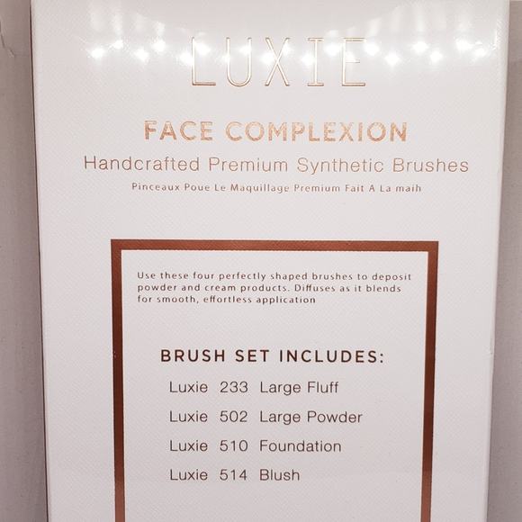Luxie Face Complexion Rose Gold Brush Set - Picture 4 of 4